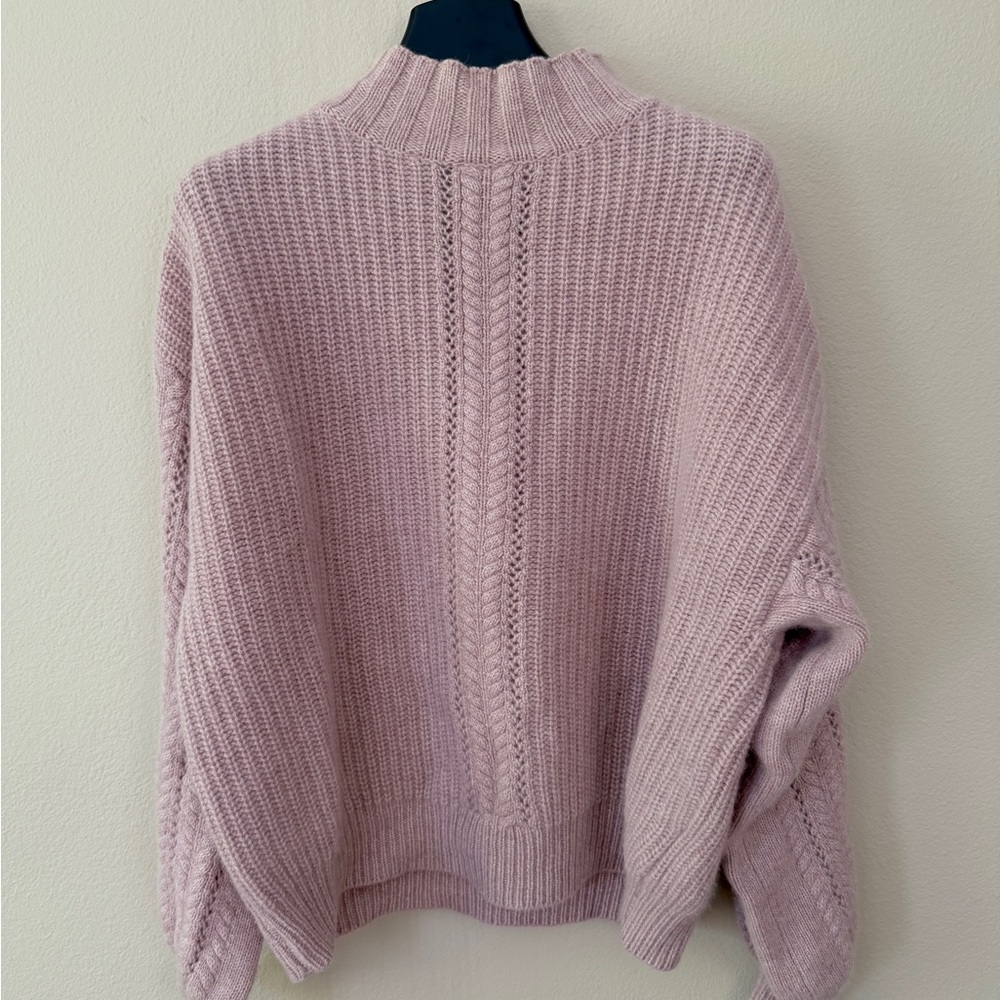 Cozy Lavender Cashmere Knit Sweater